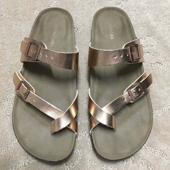 madden girl bryceee rose gold sandals